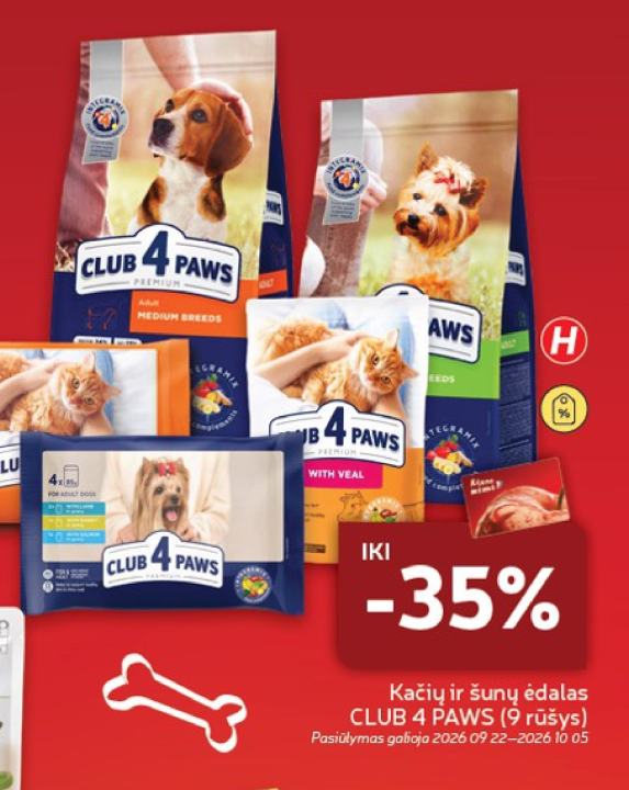 Kačių ir šunų ėdalas CLUB 4 PAWS