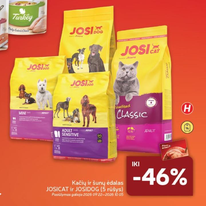 Kačių ir šunų ėdalas JOSICAT ir JOSIDOG