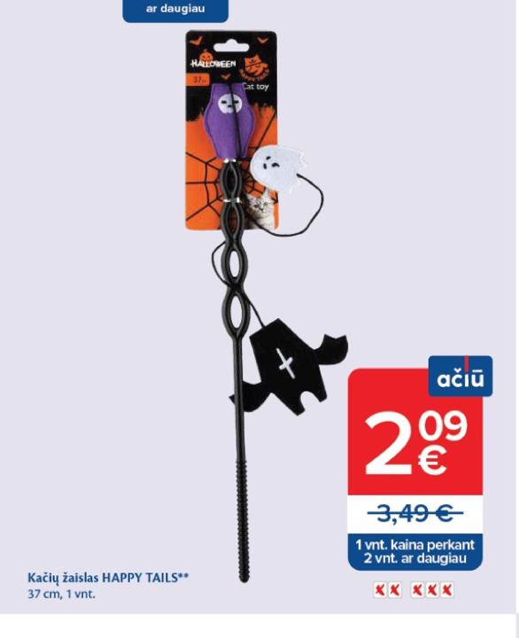 Kačių žaislas HAPPY TAILS, 37 cm