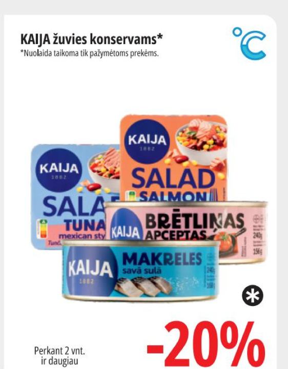 KAIJA žuvies konservams