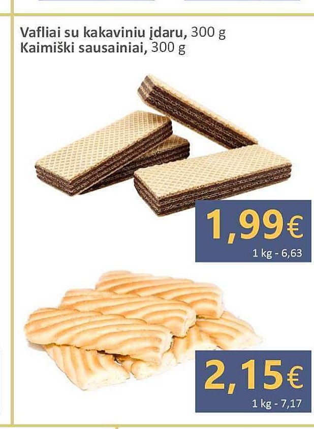 Kaimiški sausainiai, 300 g