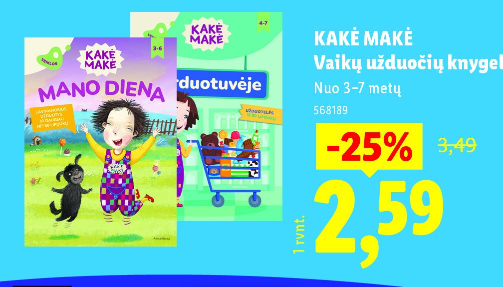 KAKĖ MAKĖ Vaikų užduočių knygelė
