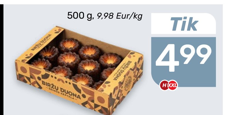 Kanelės BIRŽŲ DUONA, 580 g