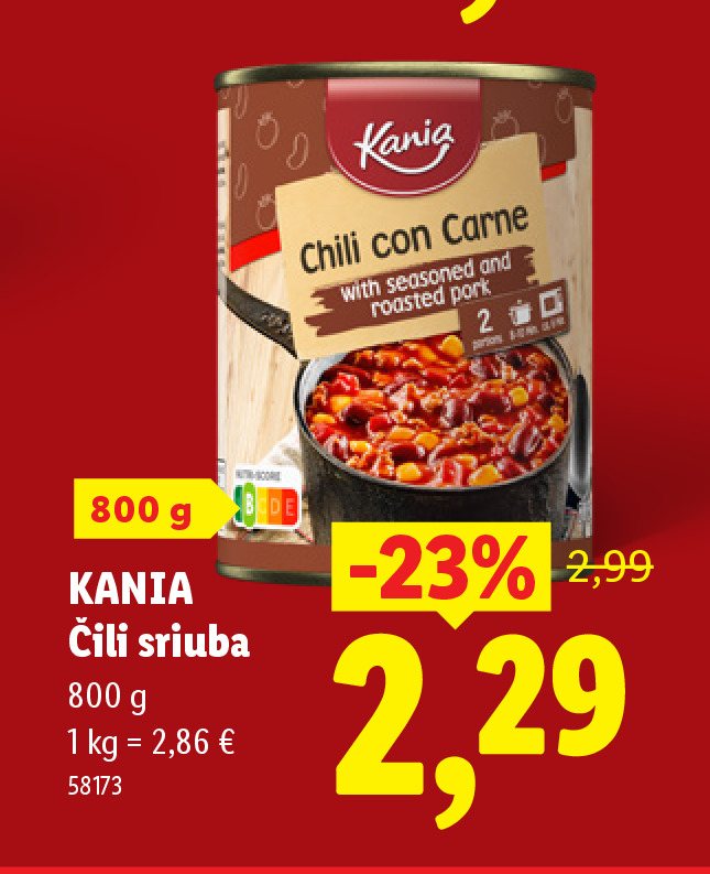 KANIA Čili sriuba, 800 g