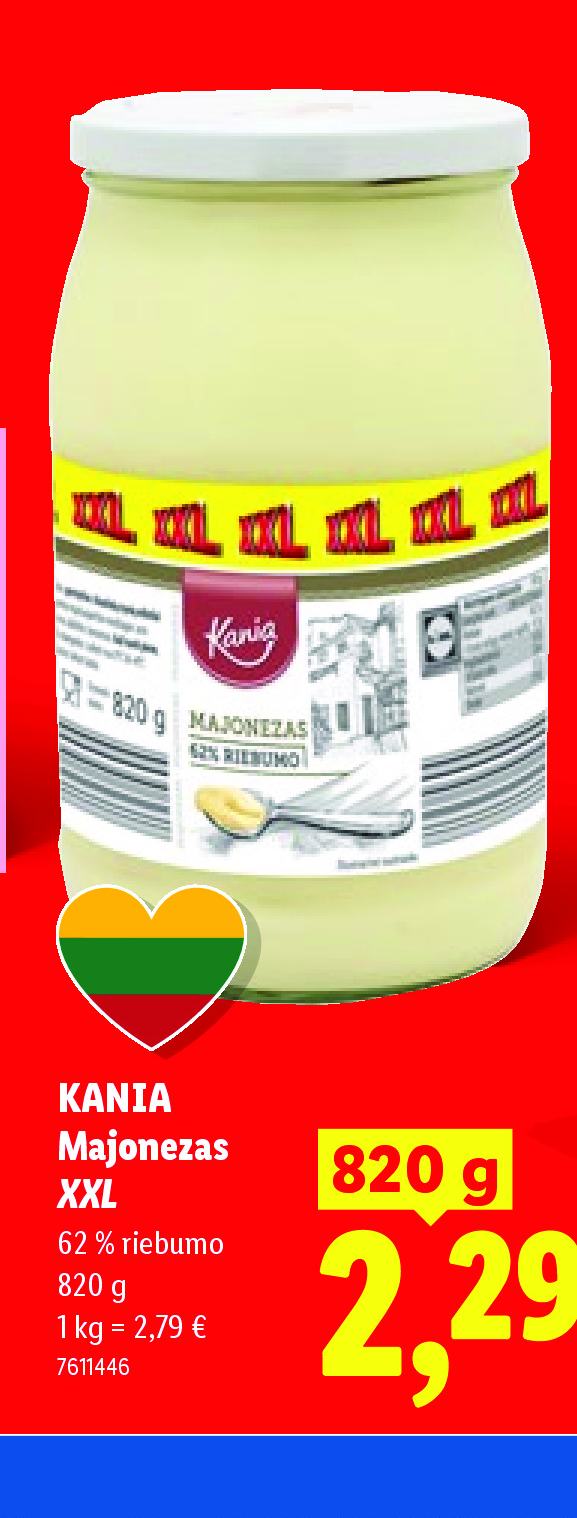 KANIA Majonezas XXL, 820 g