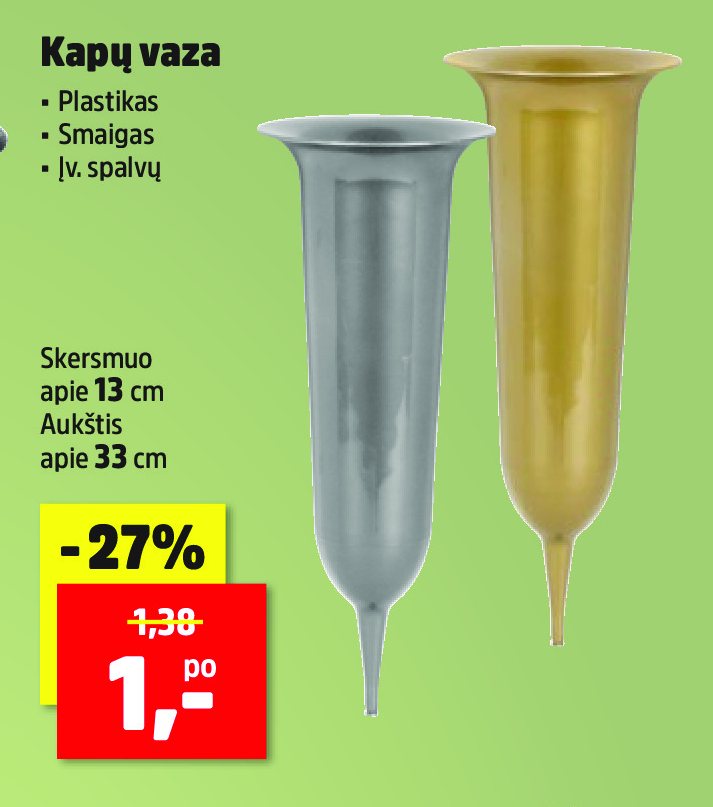 Kapų vaza, 13 cm