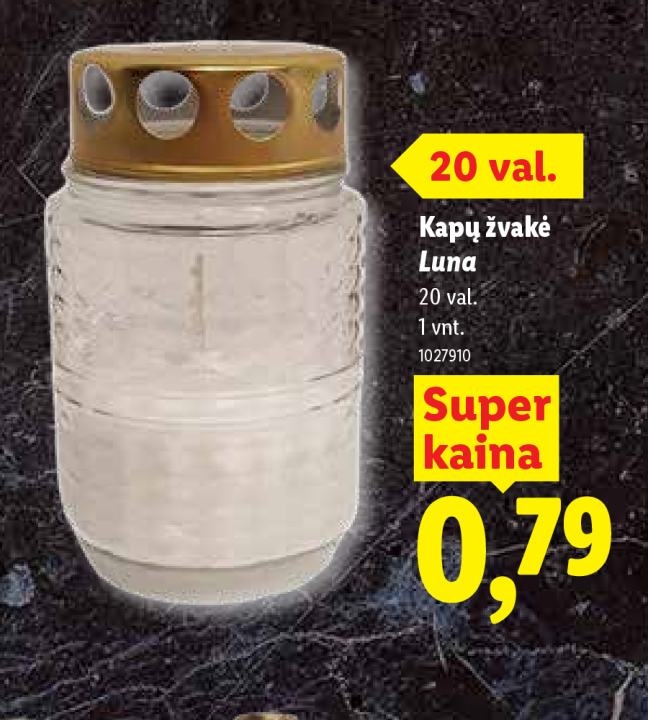 Kapų žvakė Luna, 1 vnt