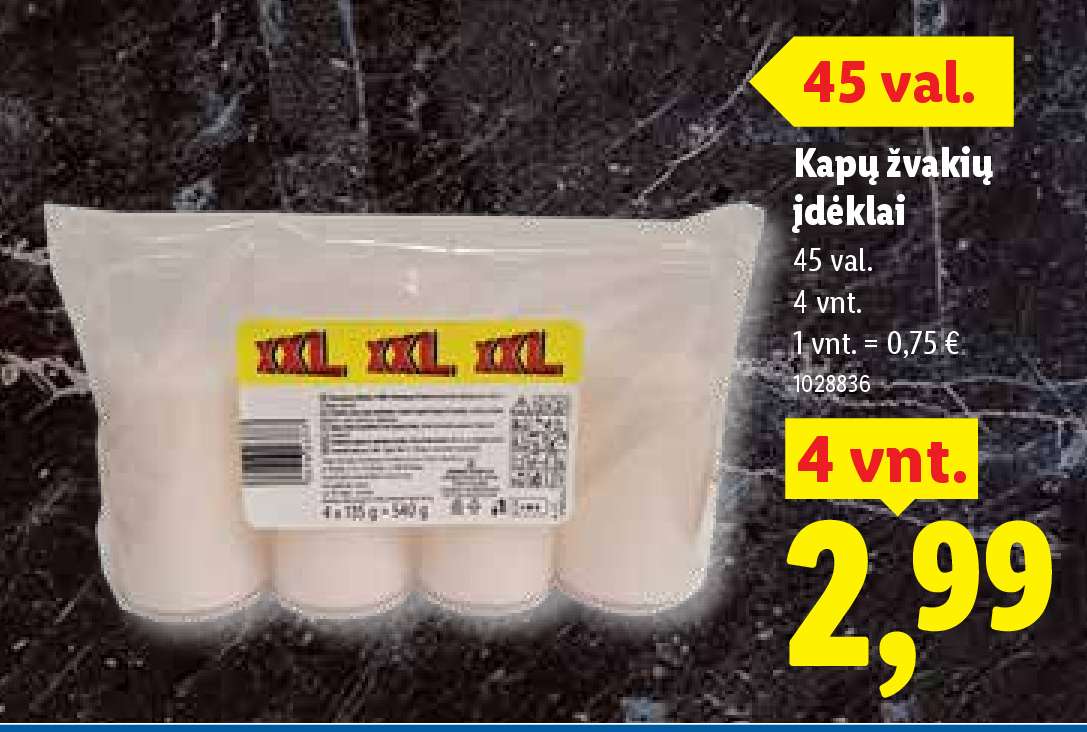 Kapų žvakių įdėklai, 4 vnt