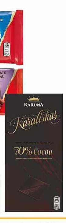 KARALIŠKAS 70% COCOA, 100 g
