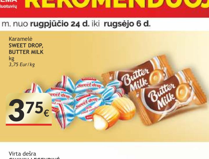 Karamelė SWEET DROP, BUTTER MILK