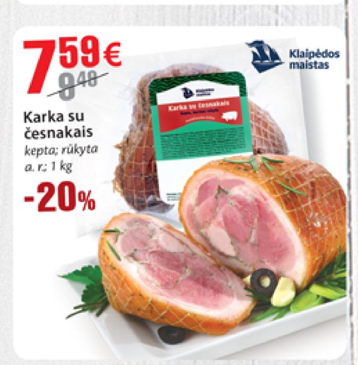 Karka su česnakais, 1 kg