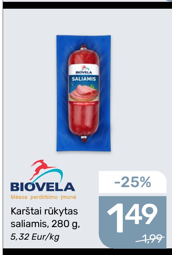 Karštai rūkytas saliamis, 280 g