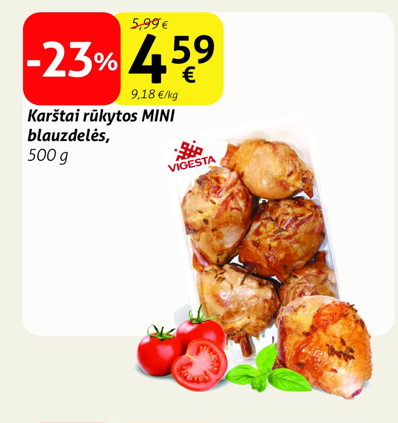 Karštai rūkytos MINI blauzdelės, 500 g