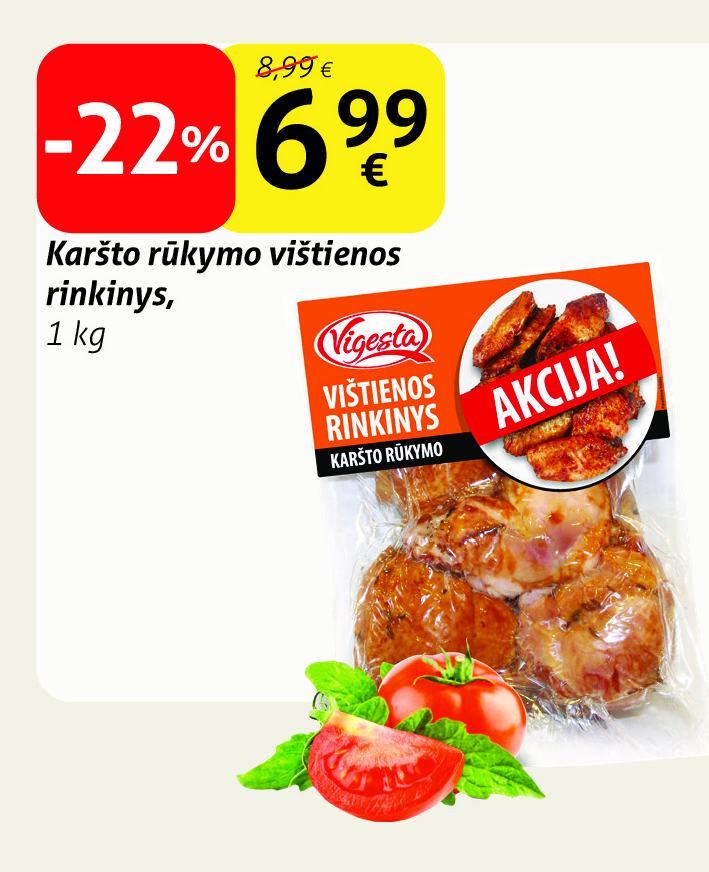 Karšto rūkymo vištienos rinkinys, 1 kg