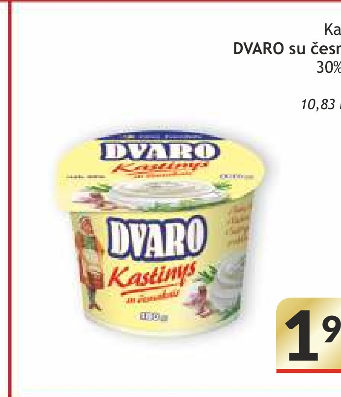 Kastinys DVARO su česnakais, 180 g