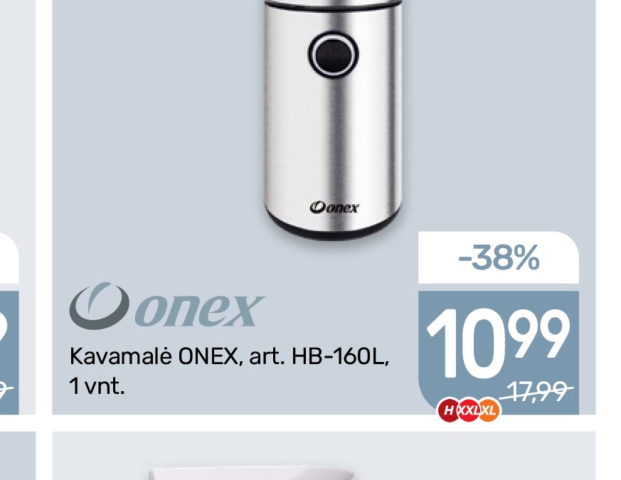 Kavamalė ONEX, 160 l