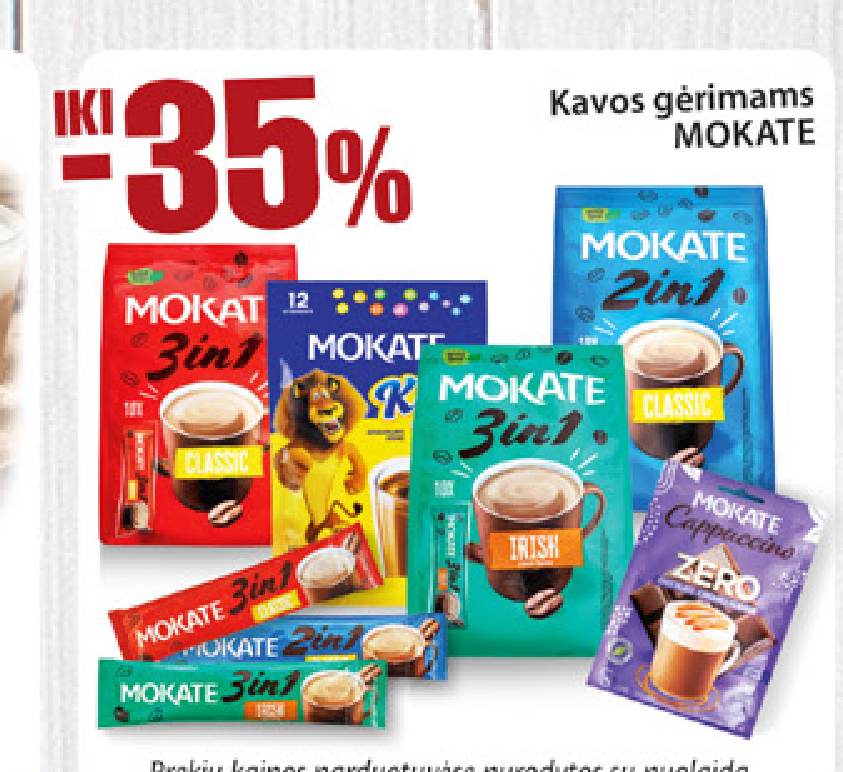 Kavos gėrimams MOKATE