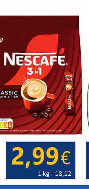 Kavos gėrimas NESCAFE CLASSIC 3in1, 10 vnt
