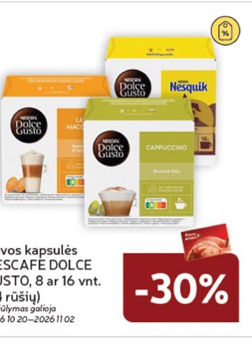 Kavos kapsulės NESCAFE DOLCE GUSTO, 16 vnt