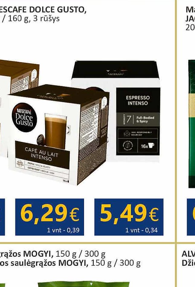 Kavos kapsulės NESCAFE DOLCE GUSTO, 160 g