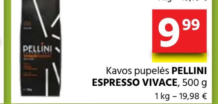 Kavos pupelės PELLINI ESPRESSO VIVACE, 500 g