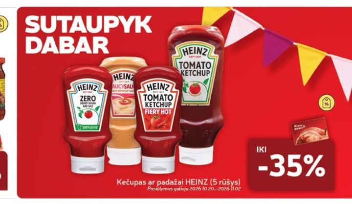Kečupas ar padažai HEINZ