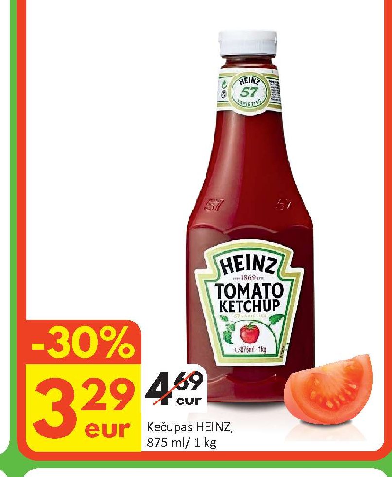 Kečupas HEINZ, 875 ml
