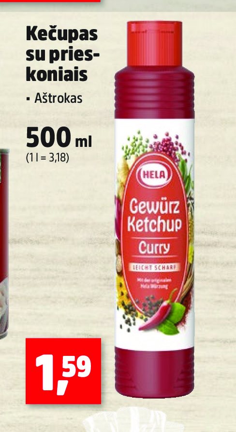 Kečupas su prieskoniais, 500 ml