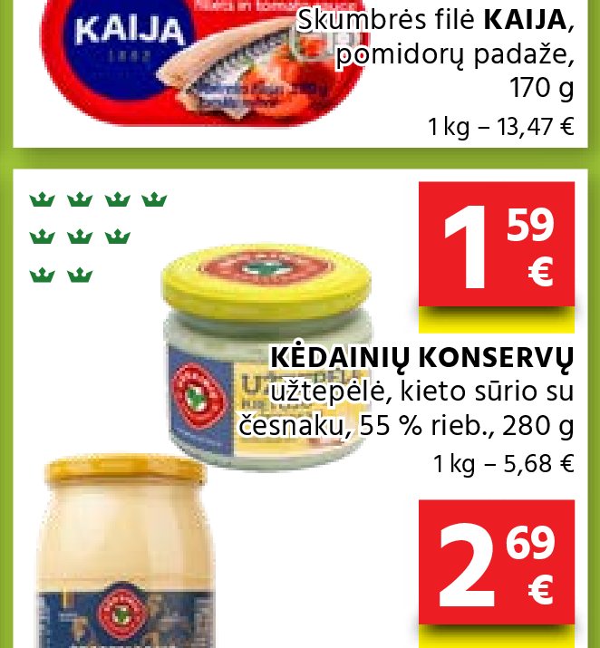 KĖDAINIŲ KONSERVŲ užtepėlė, 280 g