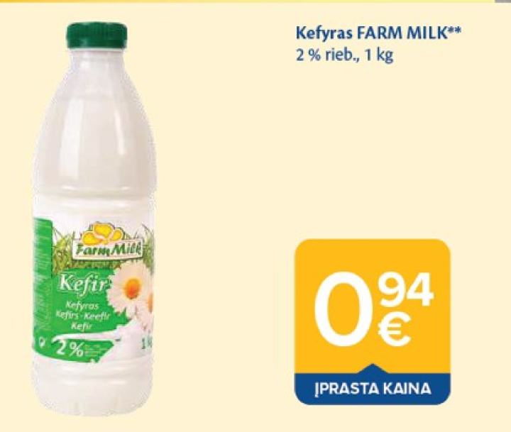 Kefyras FARM MILK, 1 kg