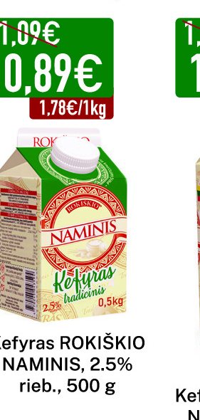 Kefyras ROKIŠKIO NAMINIS, 500 g