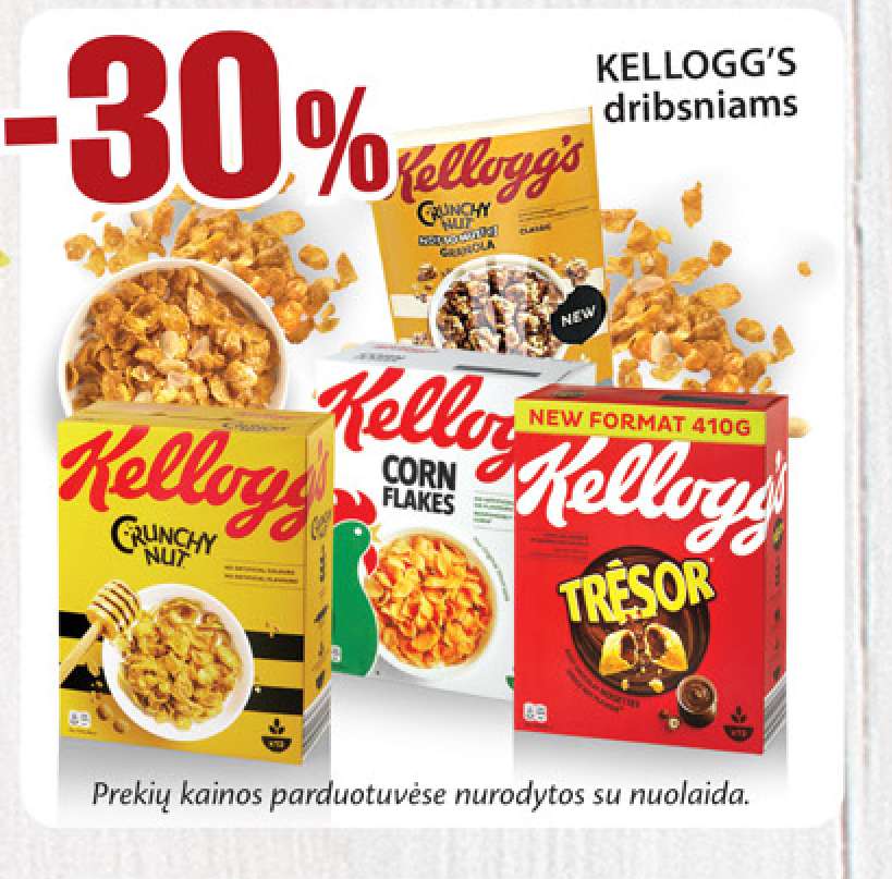 KELLOGG'S dribsniams