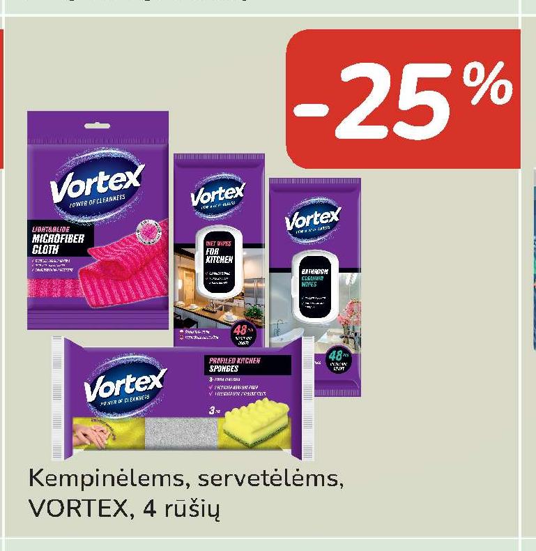 Kempinėlėms, servetėlėms VORTEX