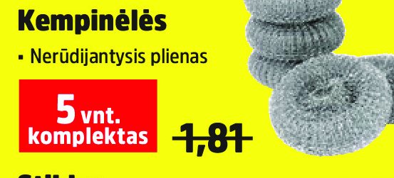 Kempinėlės, 5 vnt