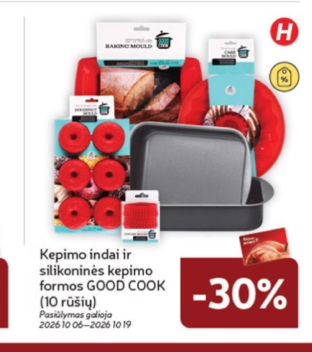 Kepimo indai ir silikoninės kepimo formos GOOD COOK
