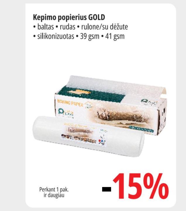 Kepimo popierius GOLD