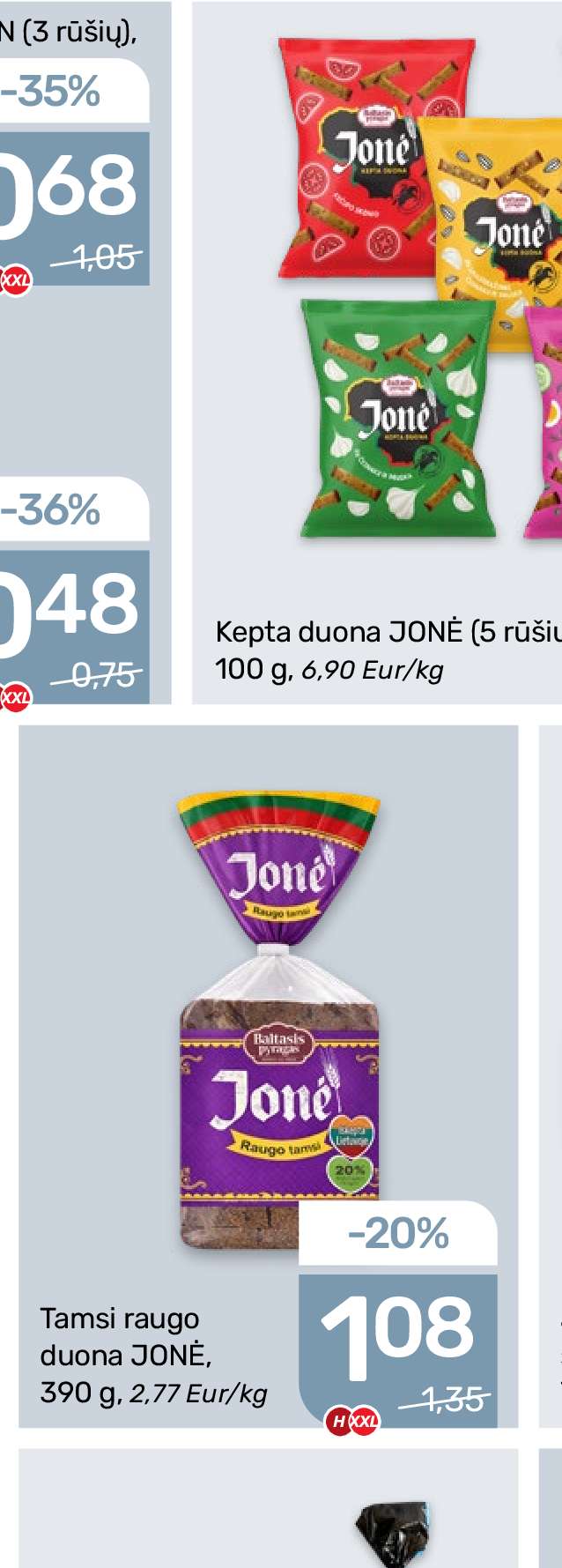 Kepta duona JONĖ, 100 g