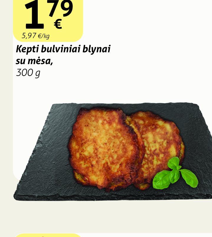 Kepti bulviniai blynai, 300 g