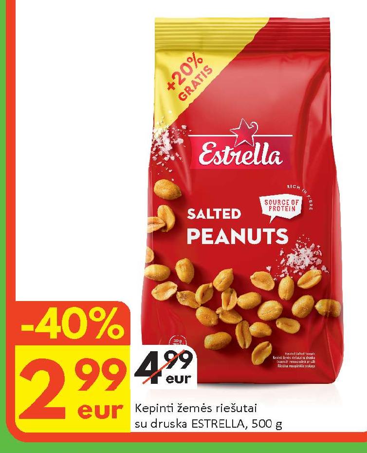 Kepti žemės riešutai, 500 g