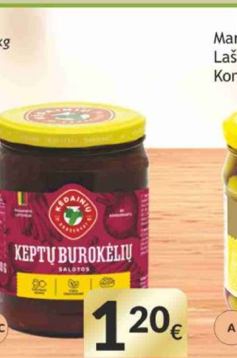KEPTŲ BUROKĖLIŲ salotos, 480 g