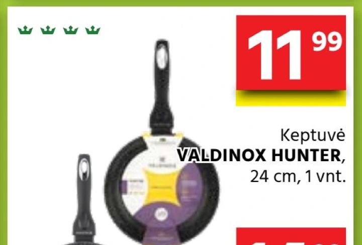 Keptuvė VALDINOX HUNTER, 24 cm