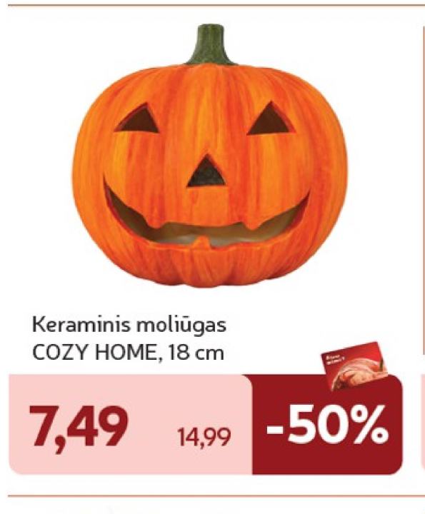 Keraminis moliūgas COZY HOME, 18 cm