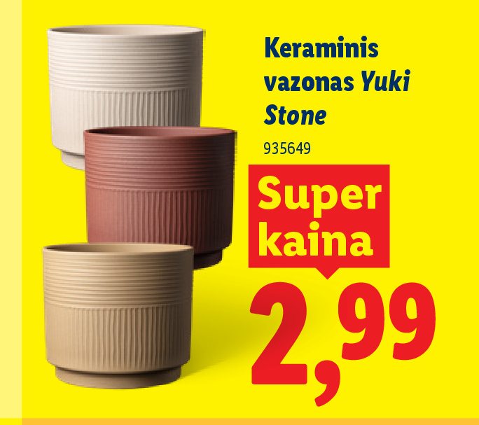 Keraminis vazonas Yuki Stone