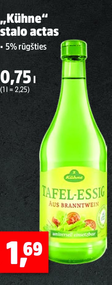 „Kühne“ stalo actas, 0.75 l