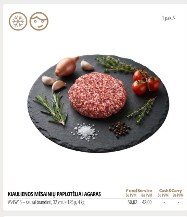 KIAULIENOS MĖSAINIŲ PAPLOTĖLIAI AGARAS, 32 vnt