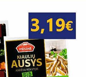 KIAULIŲ AUSYS karštai rūkytos