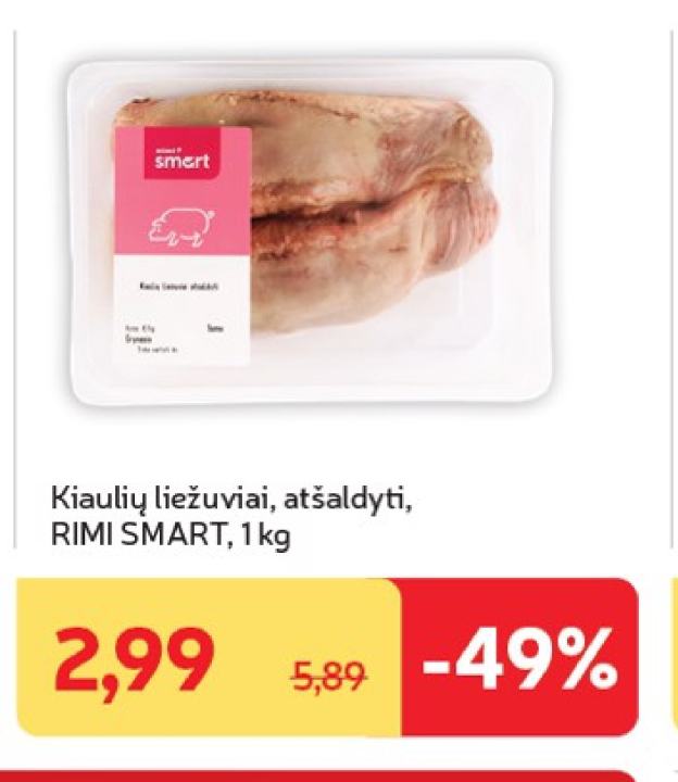 Kiaulių liežuviai, 1 kg