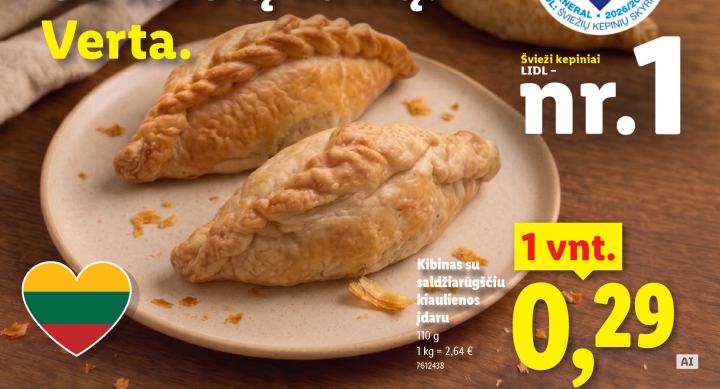 Kibinas su saldžiarūgščiu kiaulienos įdaru, 110 g