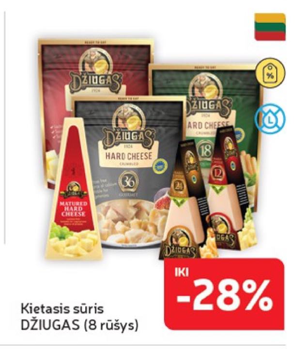 Kietasis sūris DŽIUGAS
