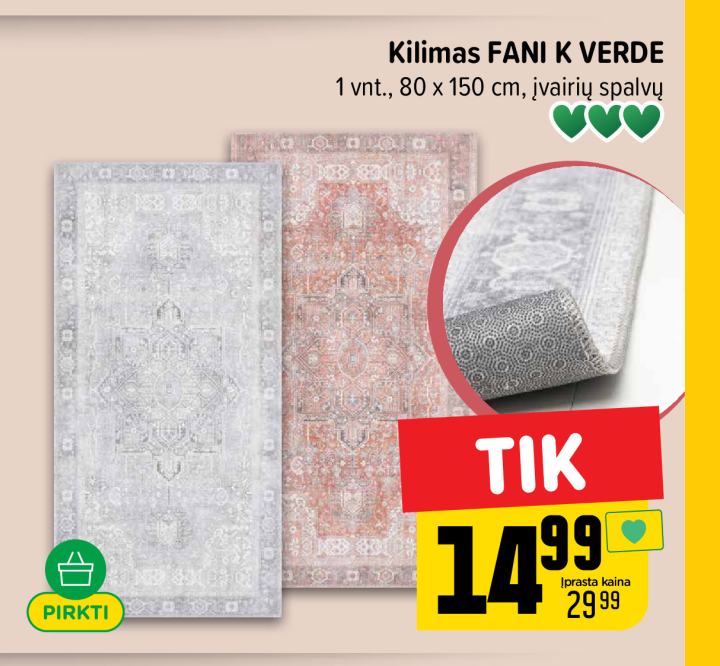 Kilimas FANI K VERDE, 1 vnt